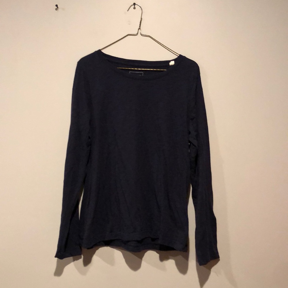 Sonoma the Everyday Tee Navy Blue Long Sleeve Shirt